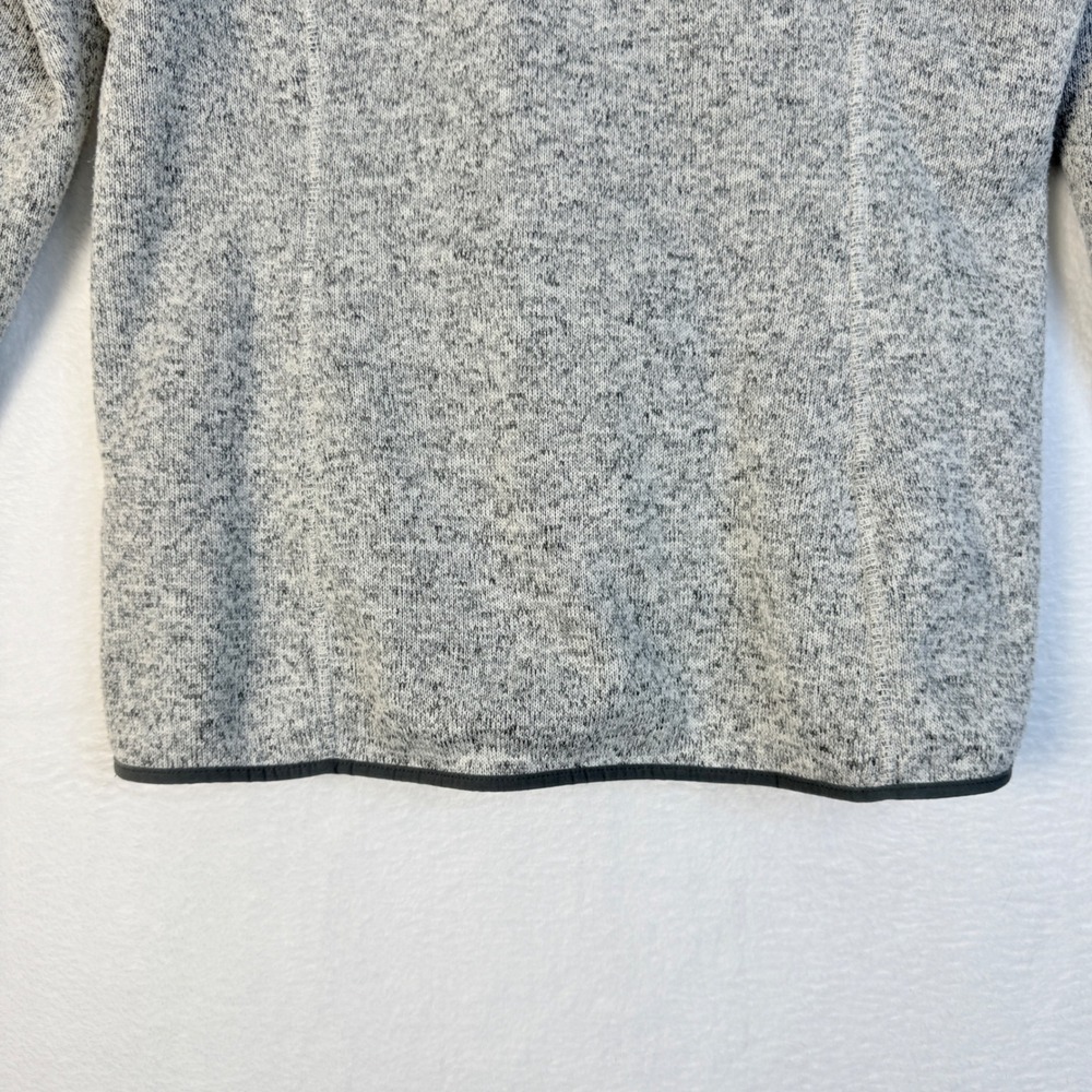 Eddie Bauer‎ Women's V Neck Gray Speckled Fleece Pullover Sweatshirt Size L - Picture 4 of 12